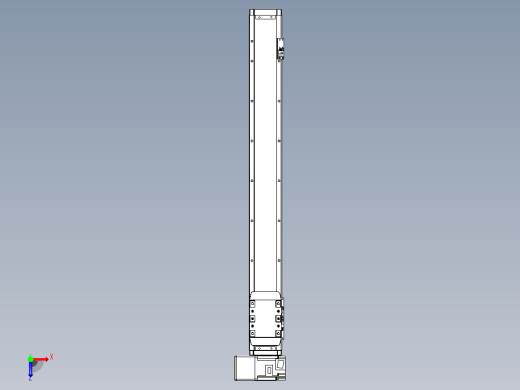 机器人皮带驱动直线轴TPA-GCB-80-P60-L650-LU-M20-N3俯视缩略图