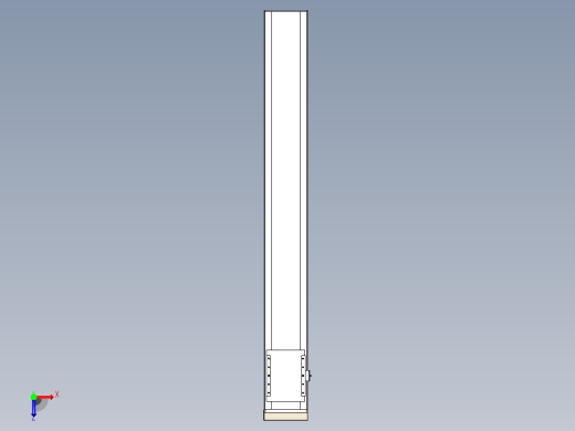 滚珠丝杠直线轴带导轨全封闭TPA-HCR-202D-2510C-L1550-MP-Y-P75-N3俯视缩略图