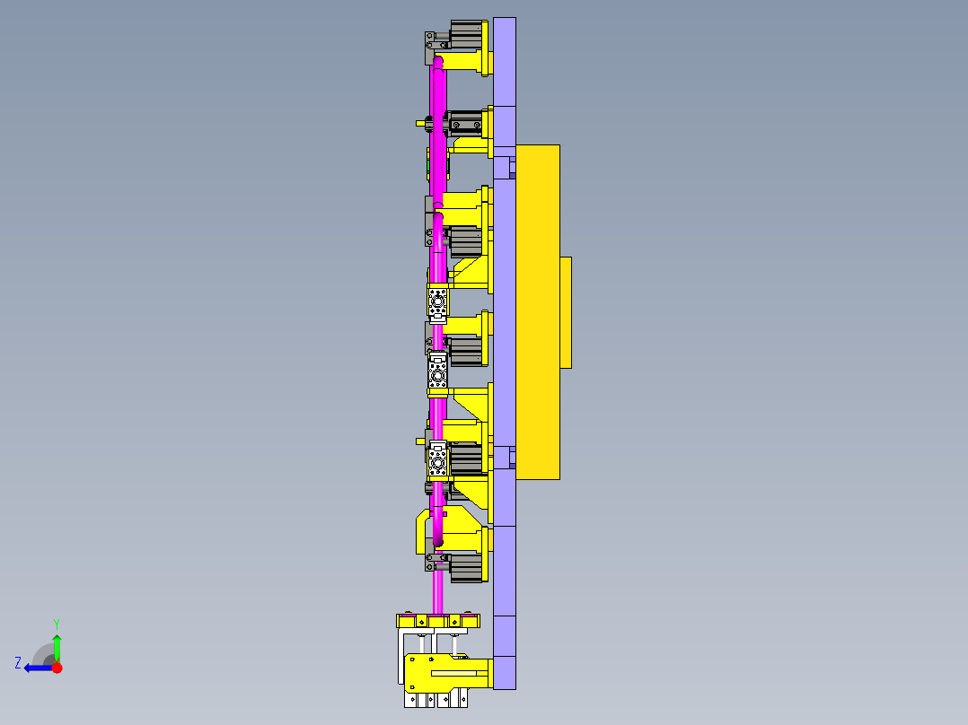 养殖栏位焊接工装ug10右视图