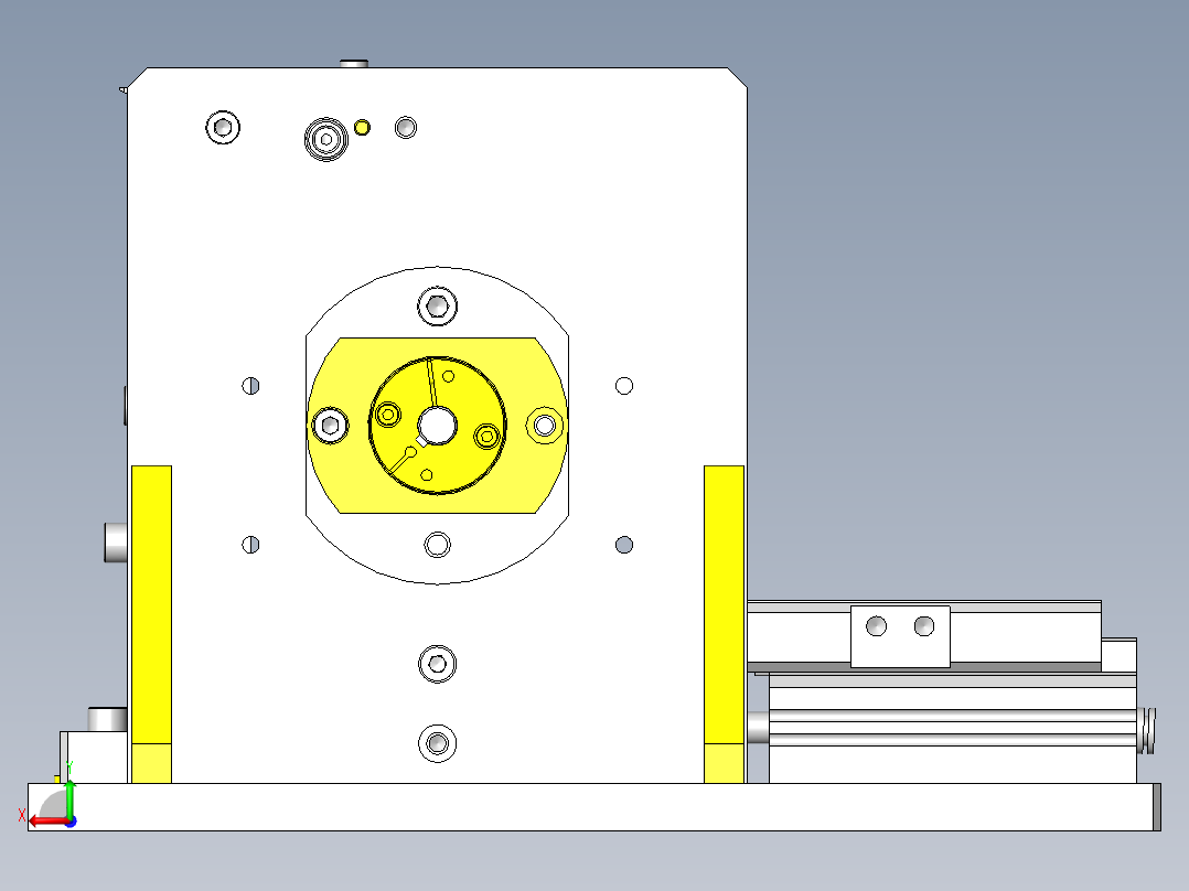 带剥离标贴的滚轮传送组件后视图