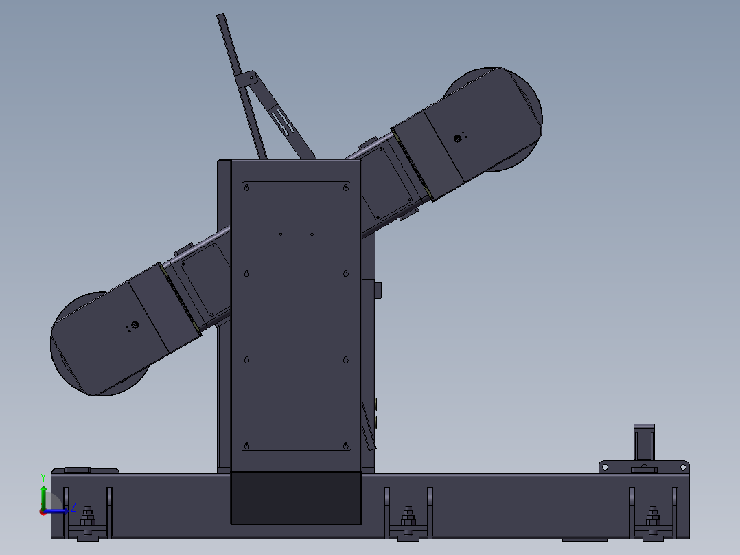 K3455-三轴变位翻转机左视图