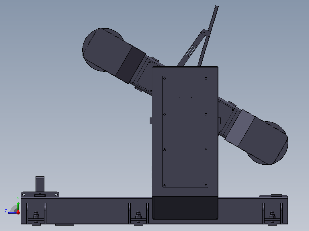 K3455-三轴变位翻转机右视图