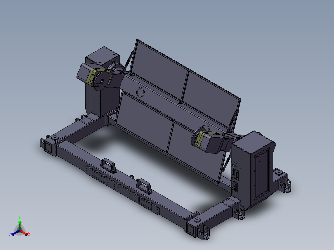 K3455-三轴变位翻转机正等轴测图
