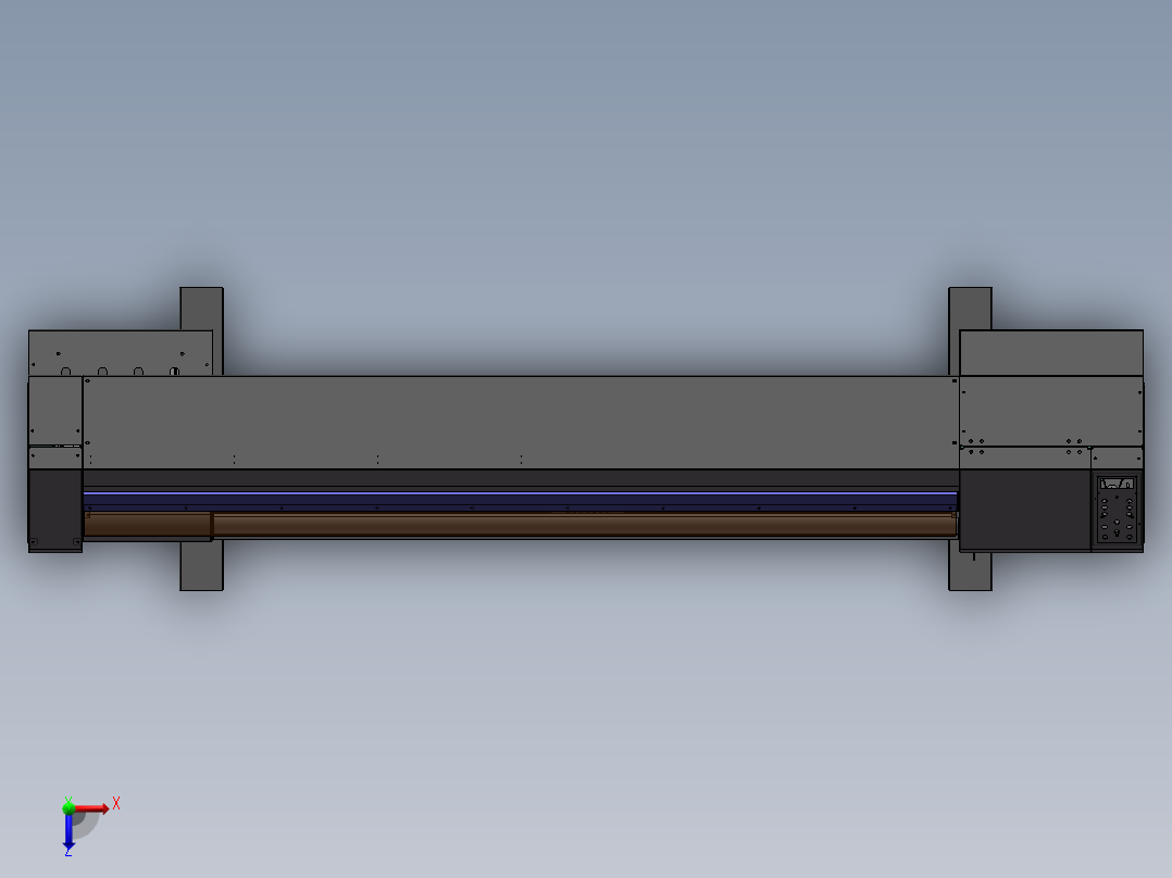 1615-1.6米写真机(数码印花机) sw14可编辑俯视图