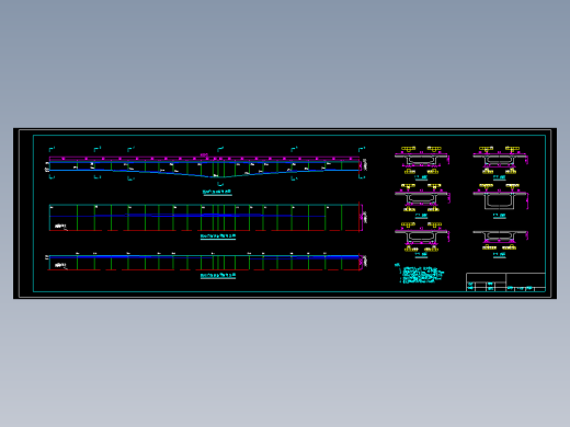 全长110m公路-Ⅰ级30+50+30m预应力混凝土连续箱梁（计算书、CAD图7张）