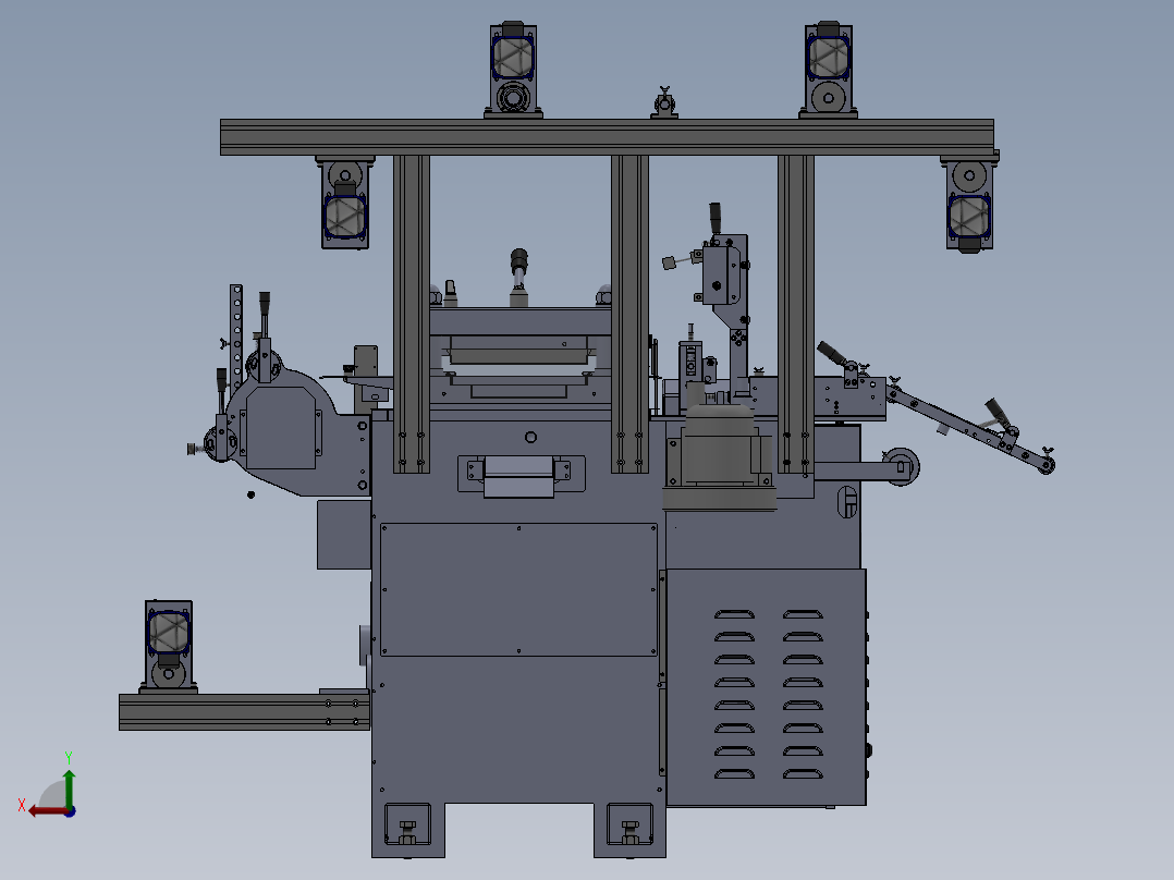 WA350G模切机(单座)后视图