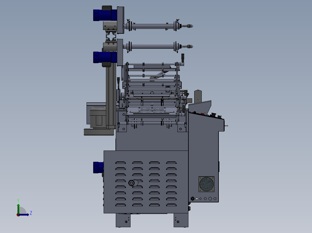WA350G模切机(单座)左视图