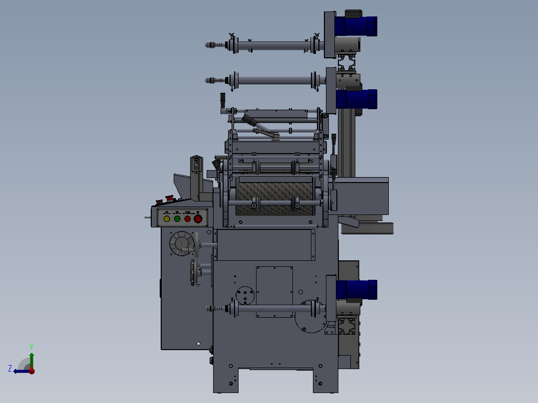 WA350G模切机(单座)右视图