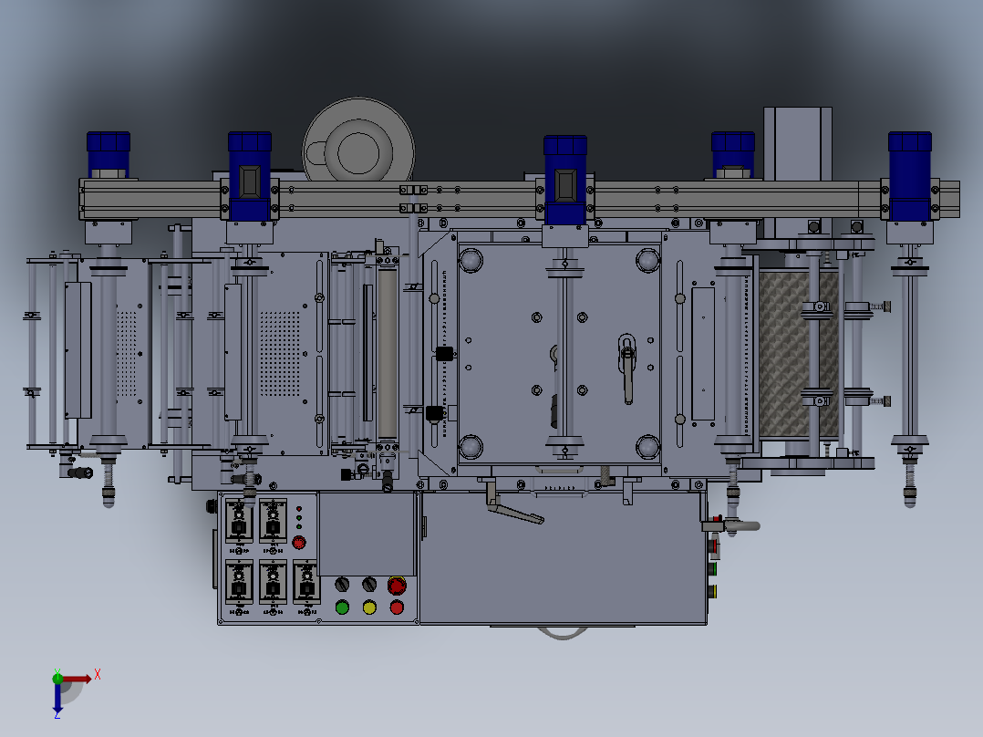 WA350G模切机(单座)俯视图