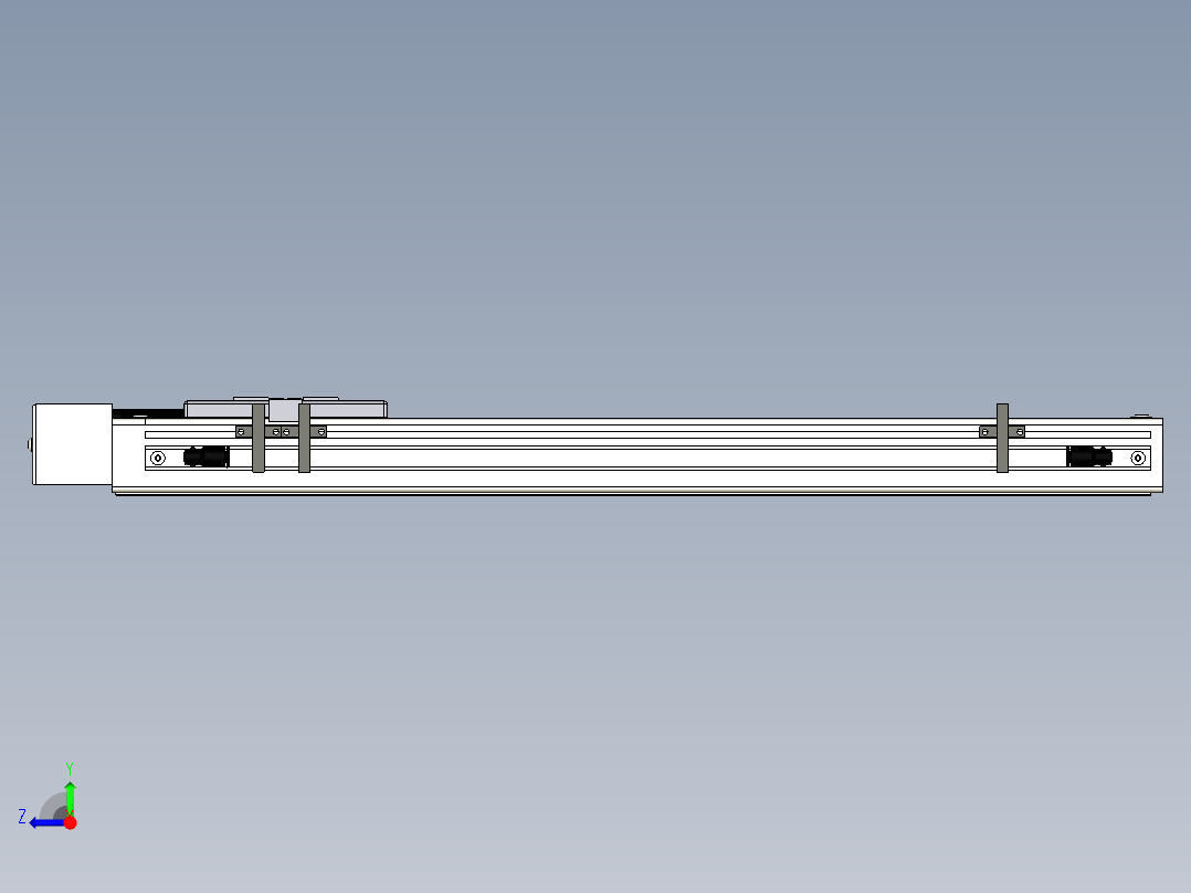 Toyo东佑达直线模组-ECH6-400-BR+煞車-M5右视图