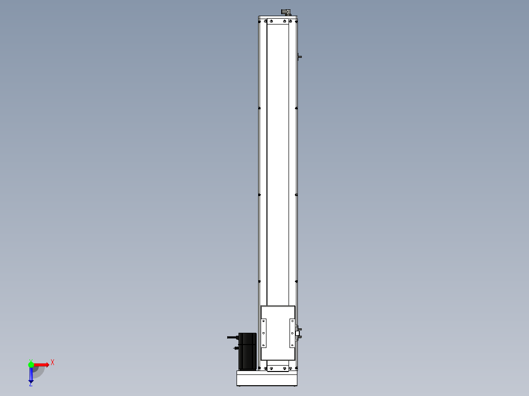 Toyo东佑达直线模组-ECH14-950-BR-200W+煞車俯视图
