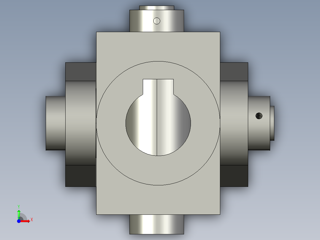 梅形联轴器前视图