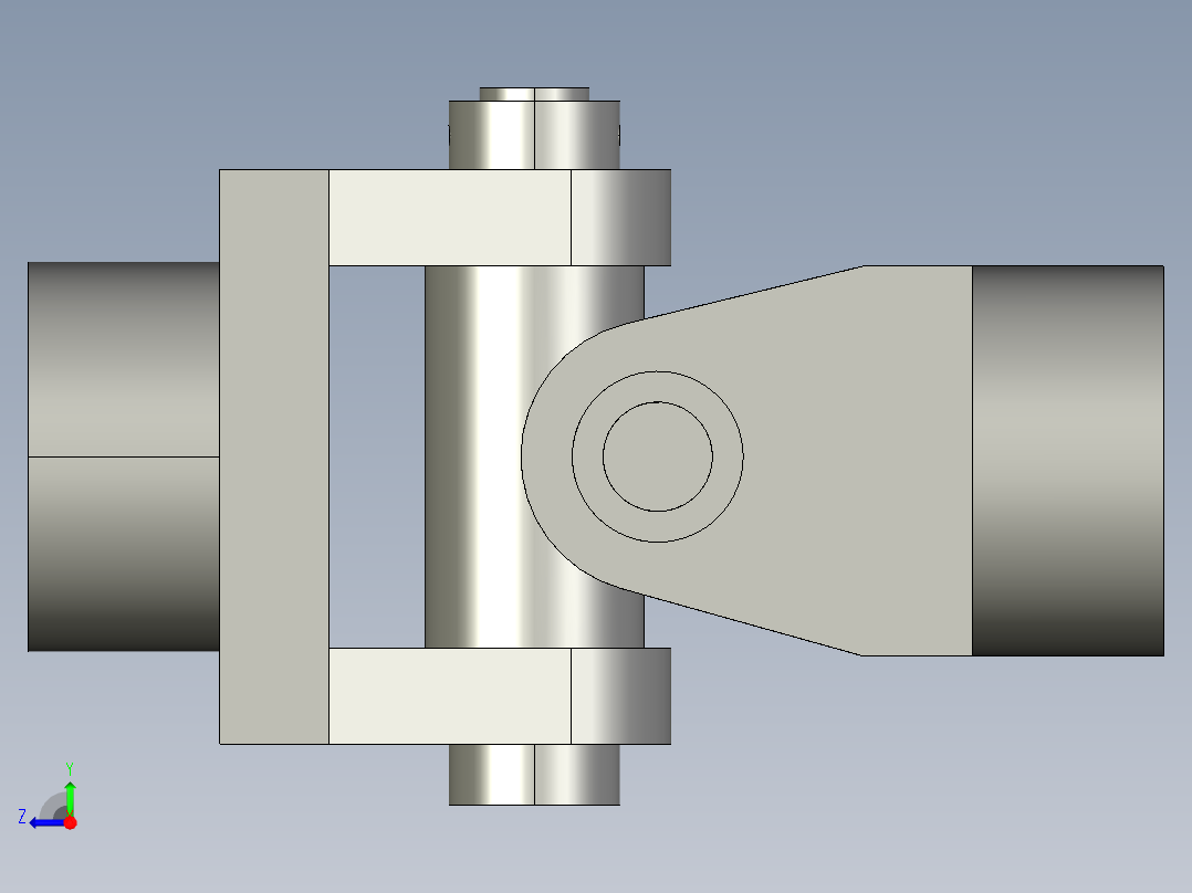 梅形联轴器右视图