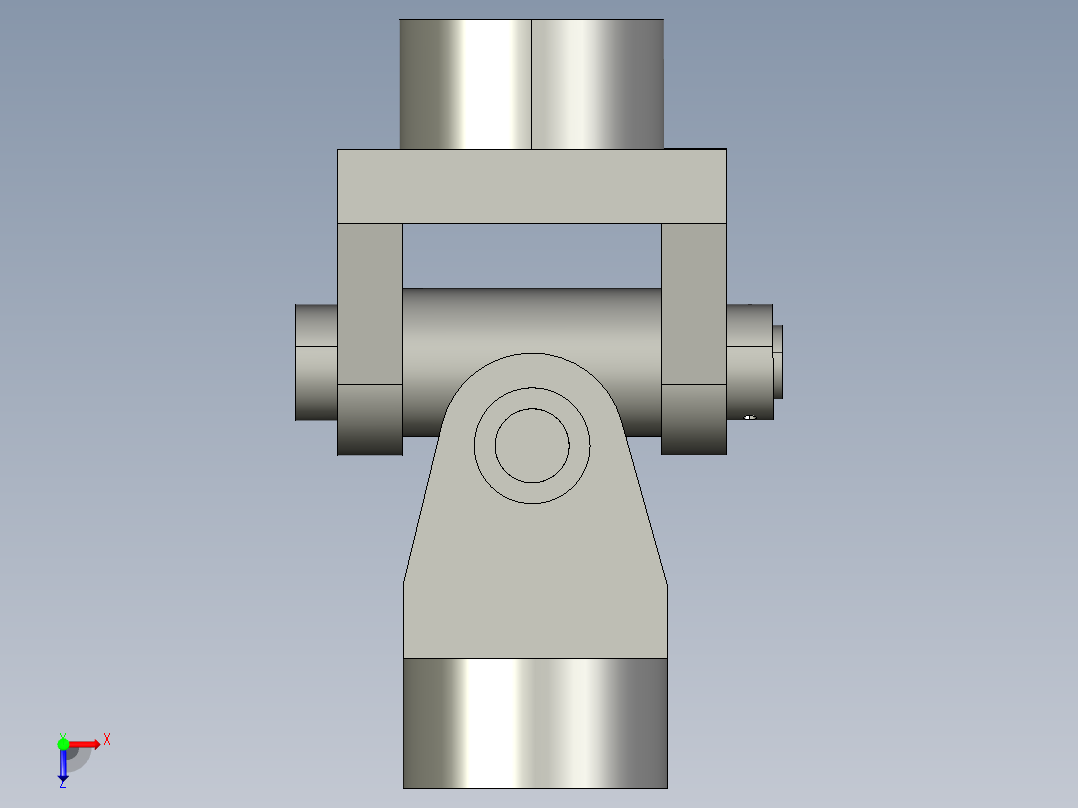 梅形联轴器俯视图