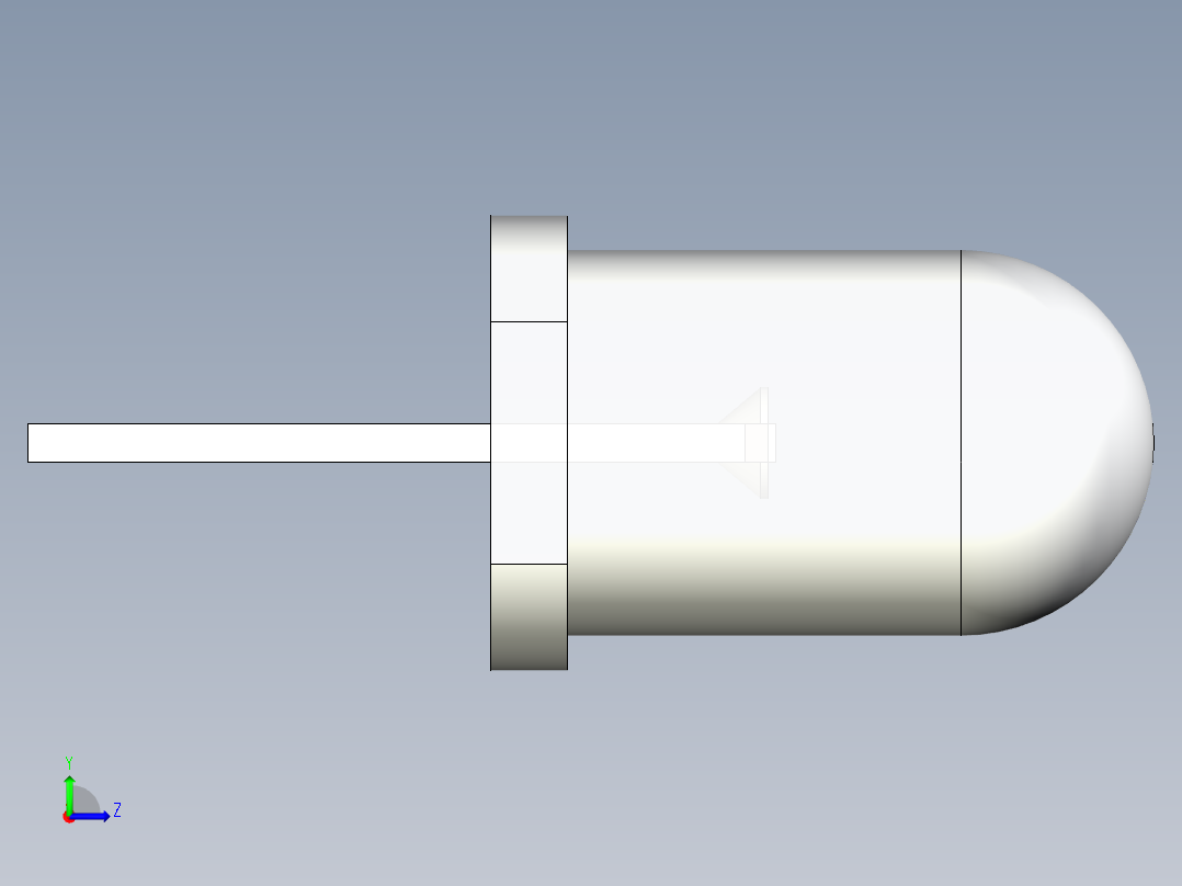 LED_Round_Diffuse_D5.0mm左视图