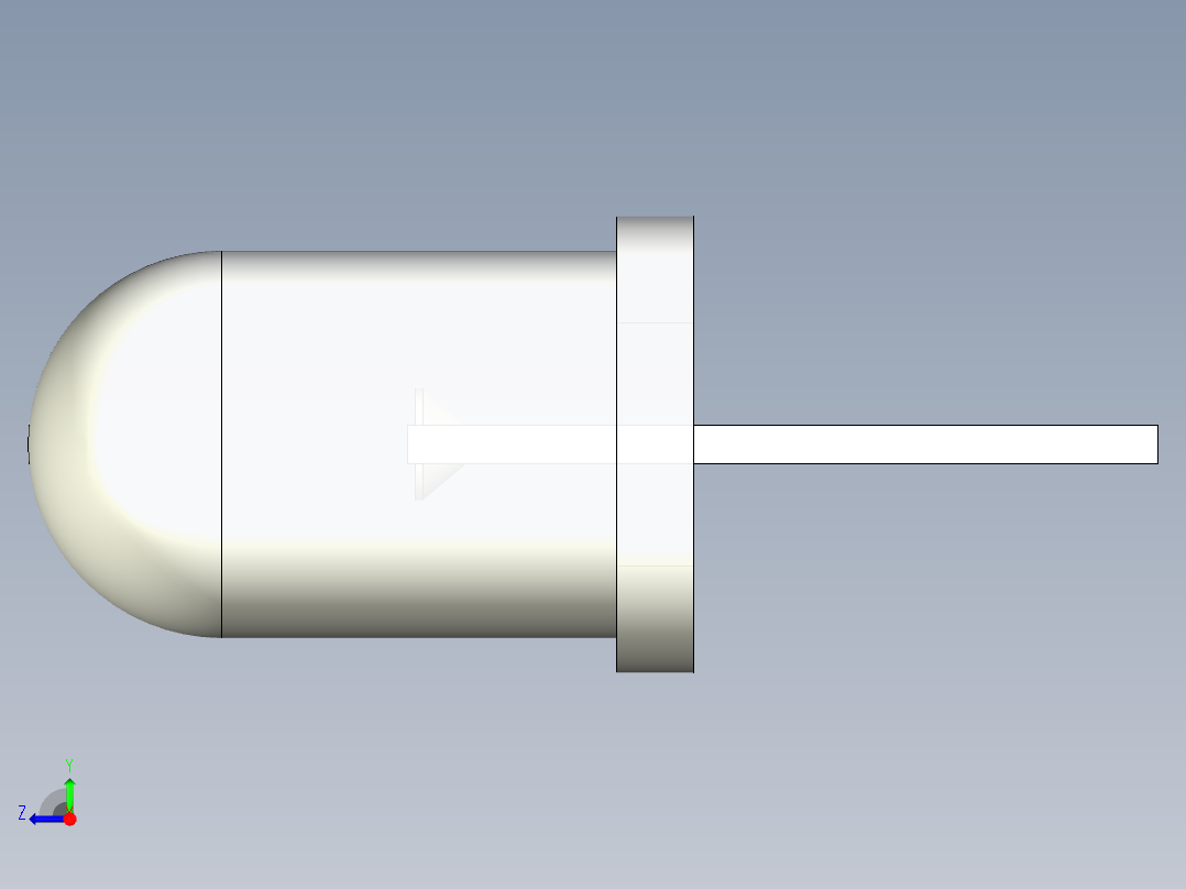 LED_Round_Diffuse_D5.0mm右视图