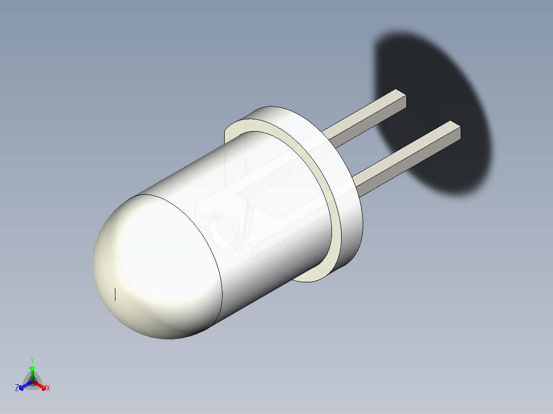 LED_Round_Diffuse_D5.0mm正等轴测图