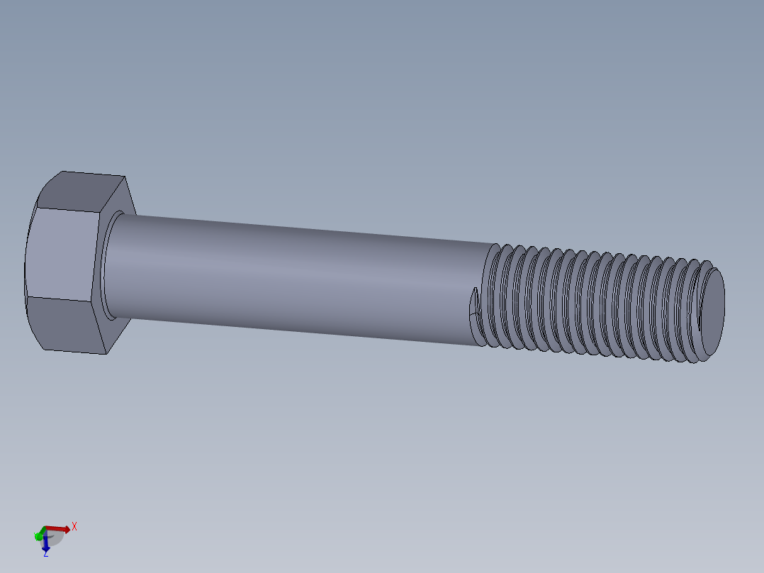 UNC 六角螺栓-Hex Bolt 1.000-8 x 6主视图