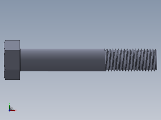 UNC 六角螺栓-Hex Bolt 1.000-8 x 6前视缩略图