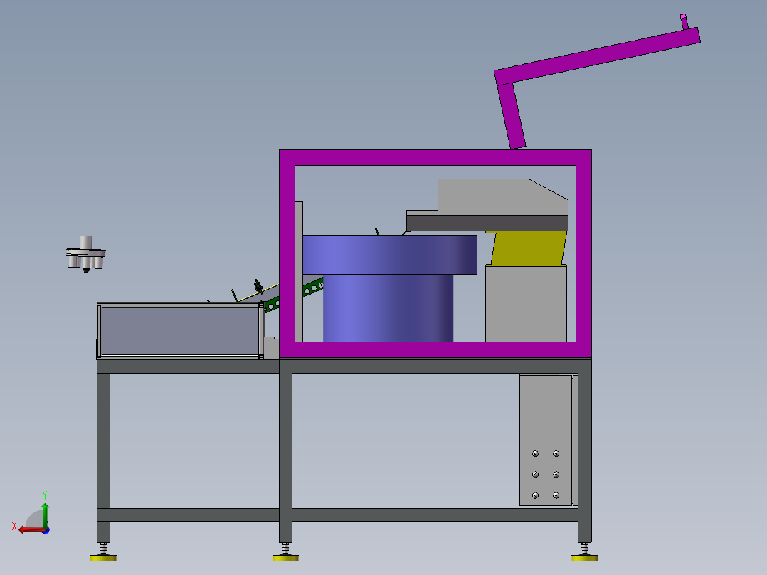 汽车厂螺母预装机后视图