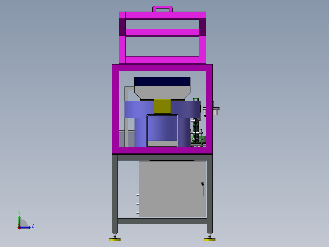 汽车厂螺母预装机左视图