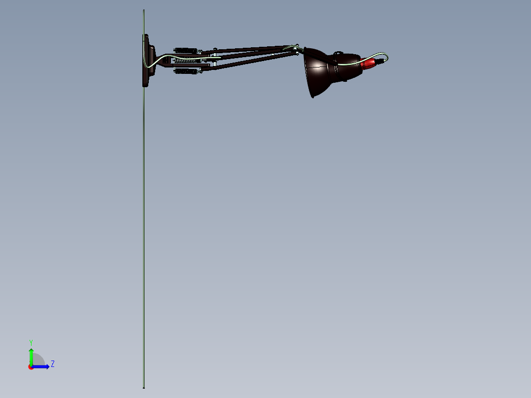 角度台灯左视图