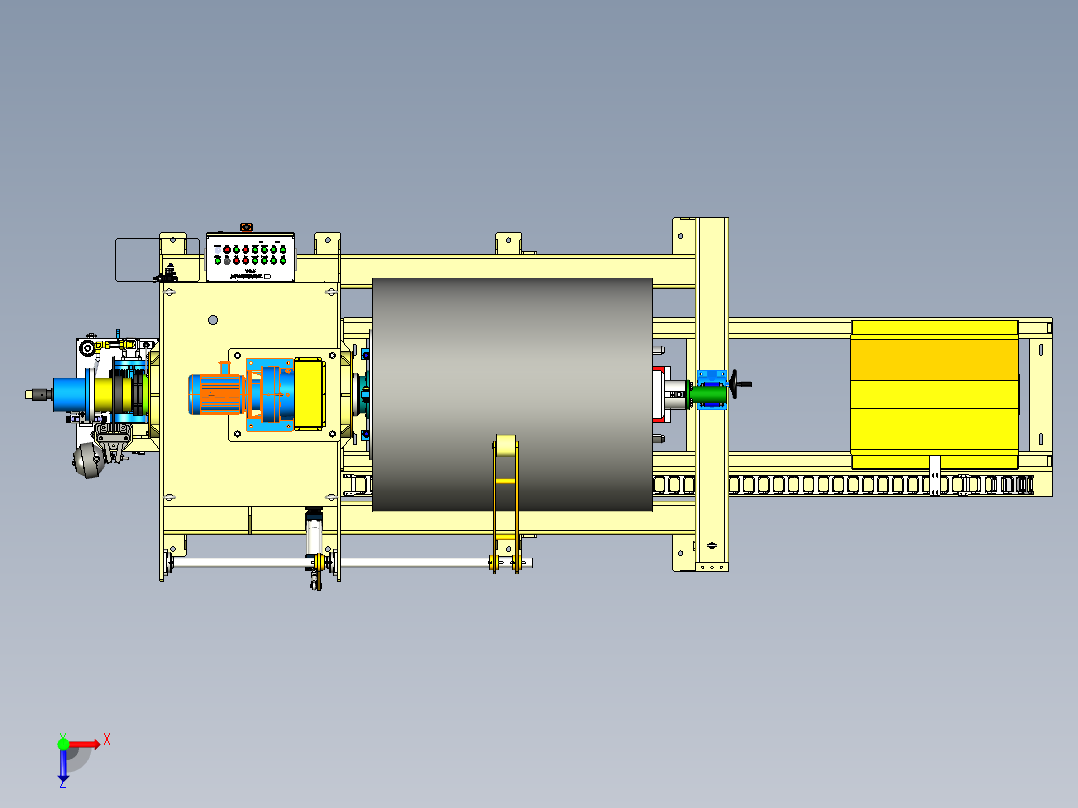 开卷机-15吨俯视图