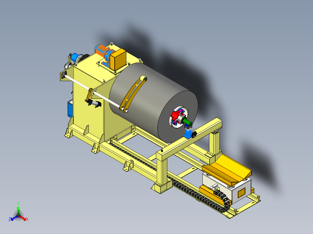 开卷机-15吨正等轴测图
