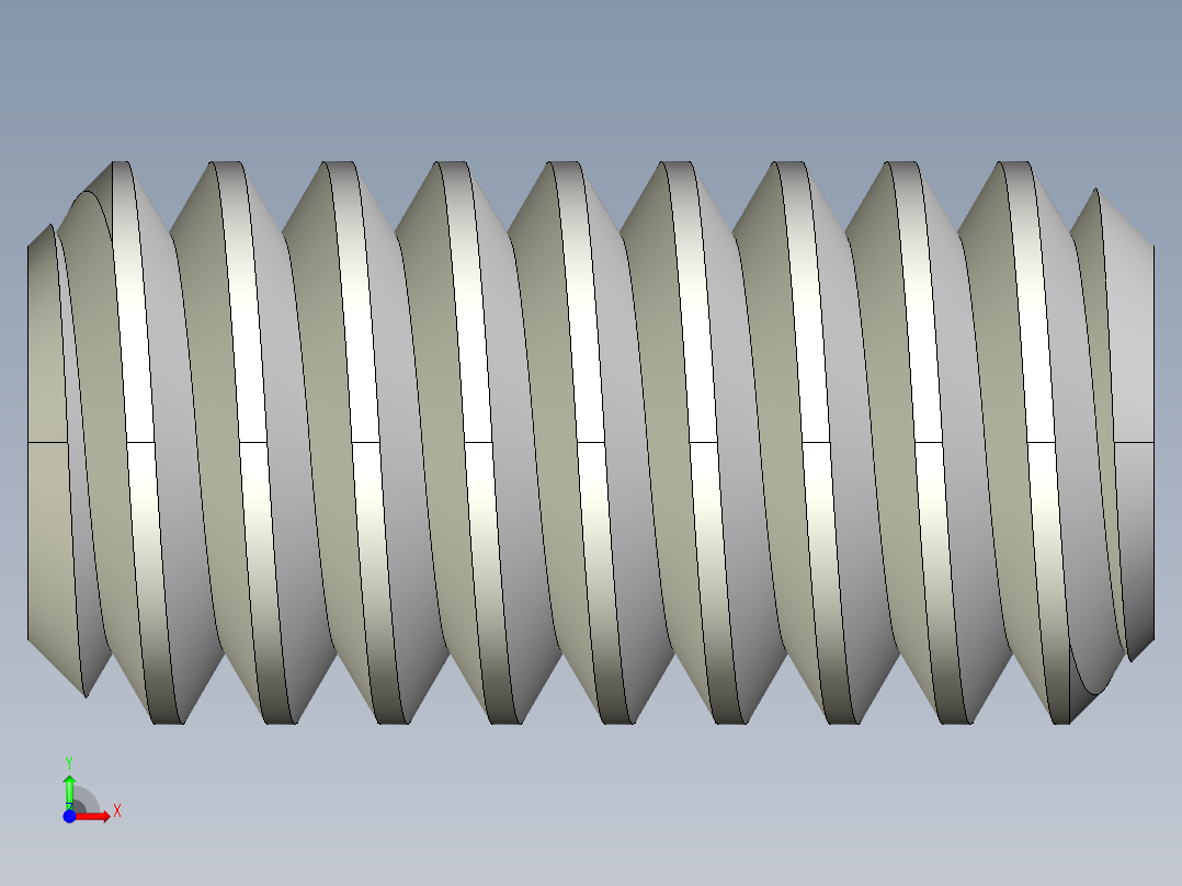 DIN 913-ISO 4026 固定螺钉-M2 L=4.STEP前视图