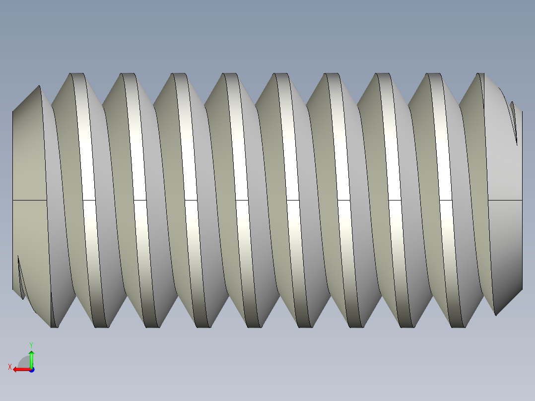 DIN 913-ISO 4026 固定螺钉-M2 L=4.STEP后视图