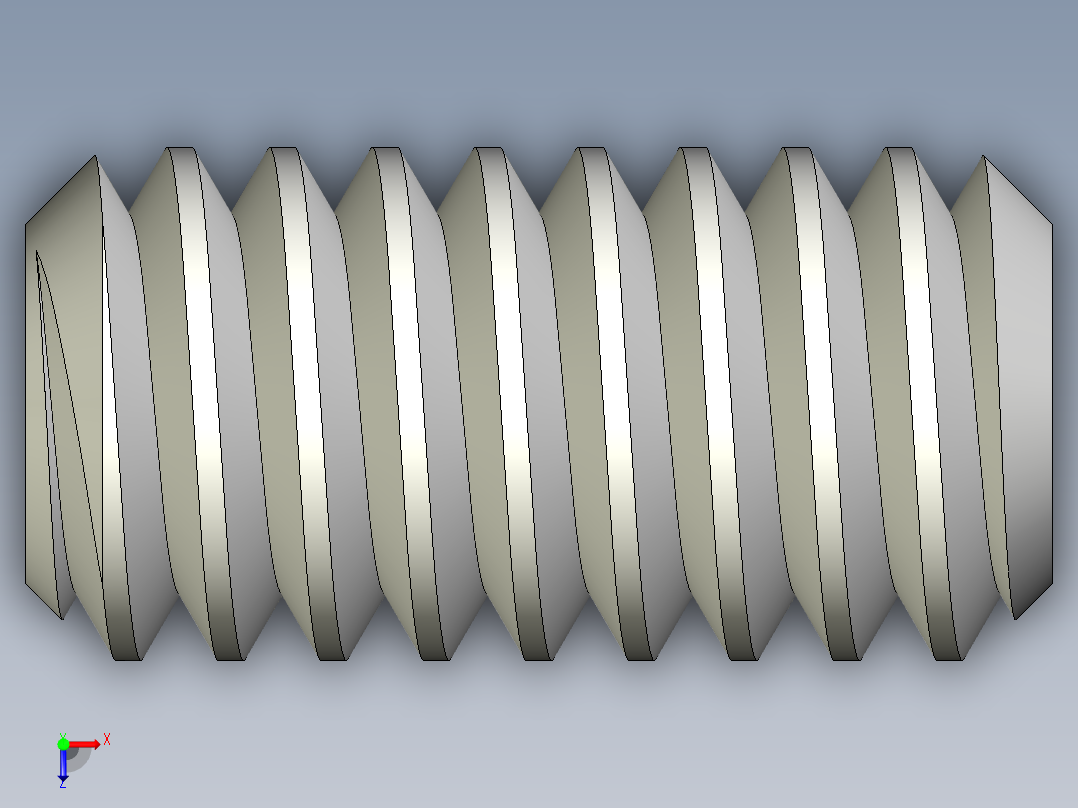 DIN 913-ISO 4026 固定螺钉-M2 L=4.STEP俯视图