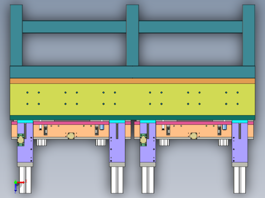 自制加长版冲压模俯视缩略图