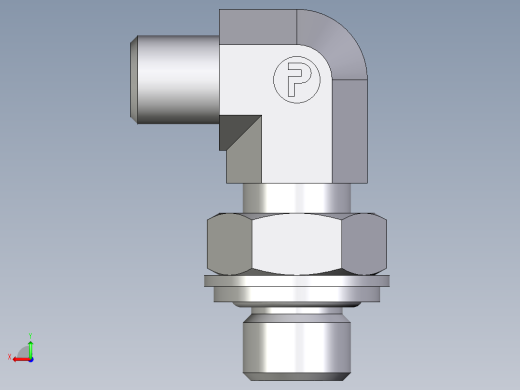 卡套式工业通用硬管接头EO_Adjustable_Locknut_elbow_WEE04LLROMDCF后视缩略图