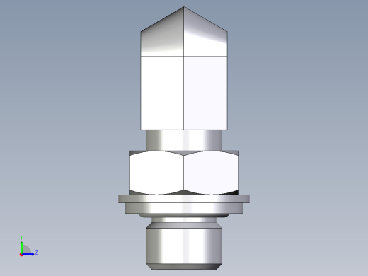 卡套式工业通用硬管接头EO_Adjustable_Locknut_elbow_WEE04LLROMDCF左视缩略图