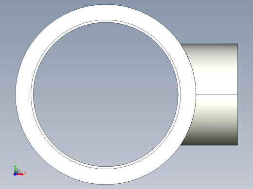 6TRIC 减少分支和溶剂焊接插座的90通径三通前视缩略图
