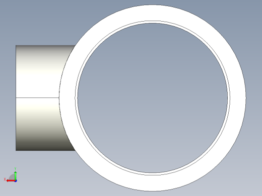 6TRIC 减少分支和溶剂焊接插座的90通径三通后视缩略图