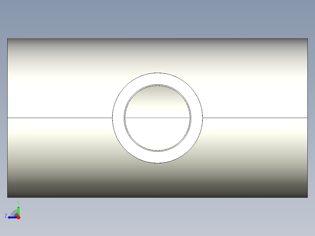 6TRIC 减少分支和溶剂焊接插座的90通径三通右视图