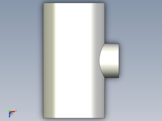 6TRIC 减少分支和溶剂焊接插座的90通径三通俯视缩略图