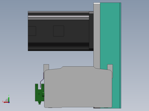 电动滑台模组STM100左上折模型后视缩略图
