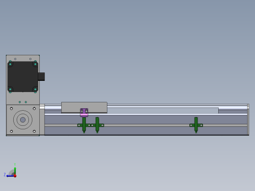 电动滑台模组STM100左上折模型右视缩略图
