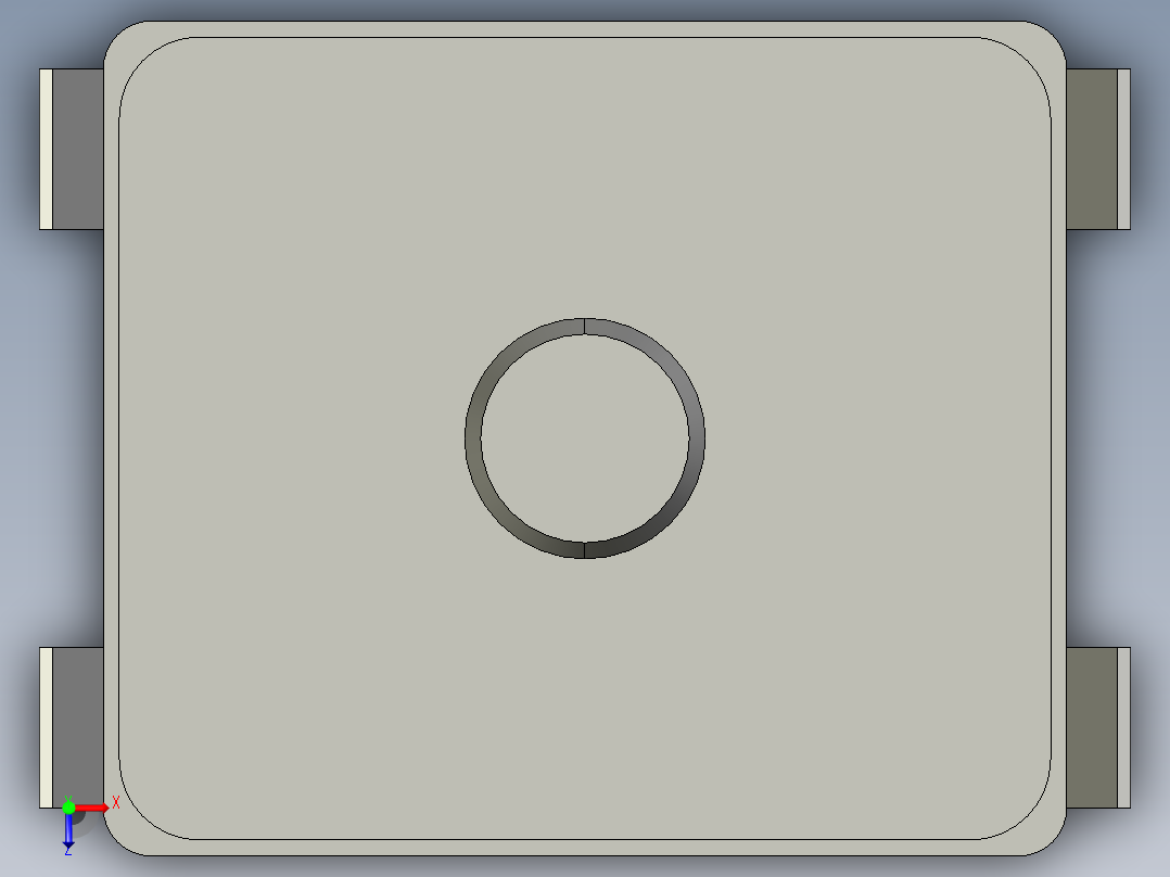 13.0㎜ x 2.6㎜ SMD轻触开关俯视图