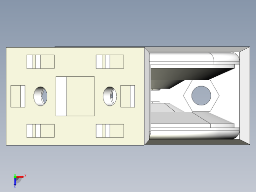 型材-BR 45X90 PIVOT JOINT KJN4590J俯视缩略图