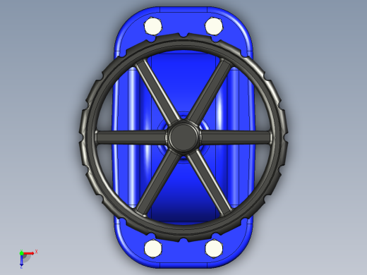 不锈钢闸阀17俯视缩略图