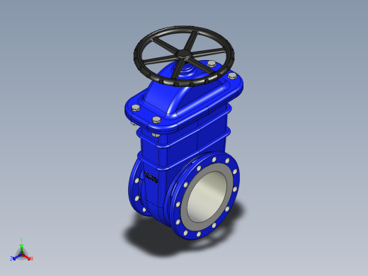 不锈钢闸阀17正等轴测缩略图