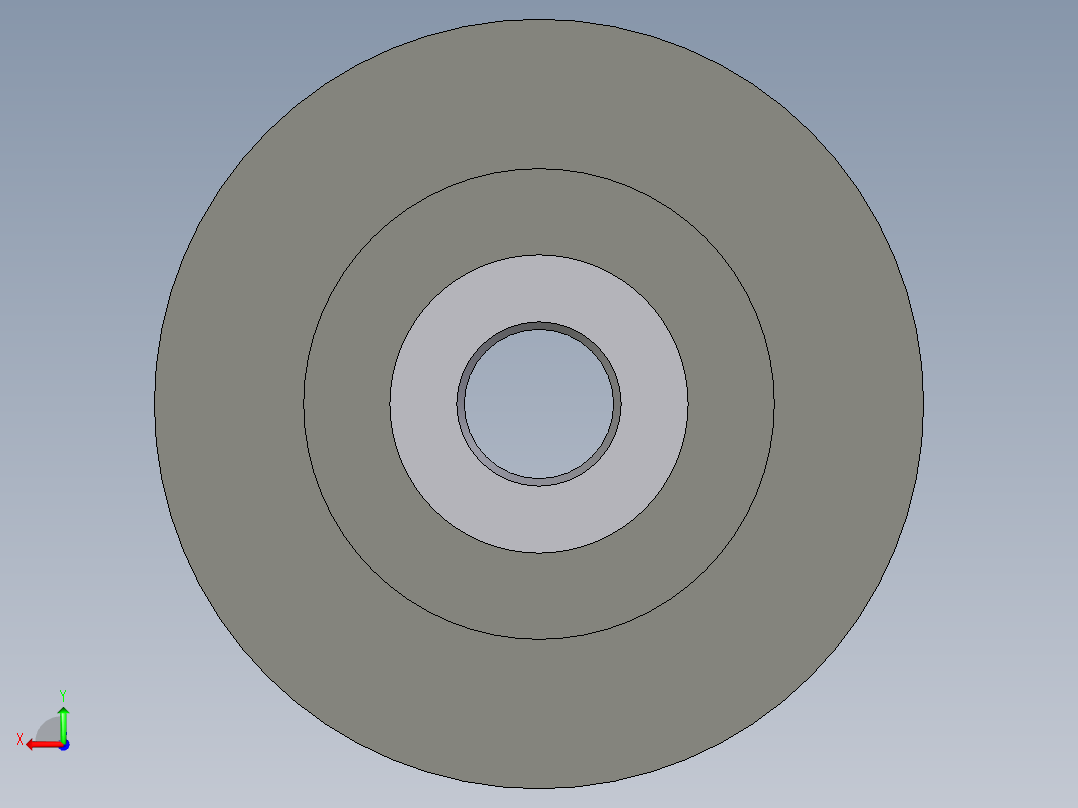 聚碳酸酯同步皮带轮--stp三维 3d模型设计图后视图