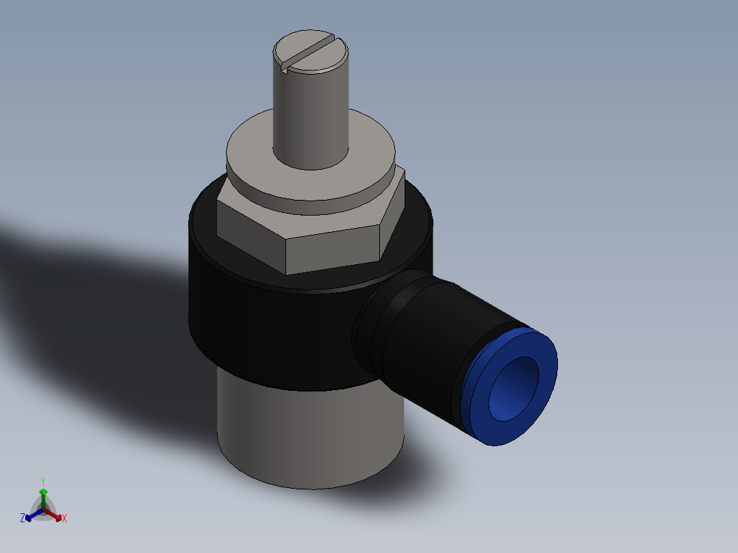 Ø8 x 1-2 - CONTROLE DE FLUXO 90° BANJO (C0K510848)主视图