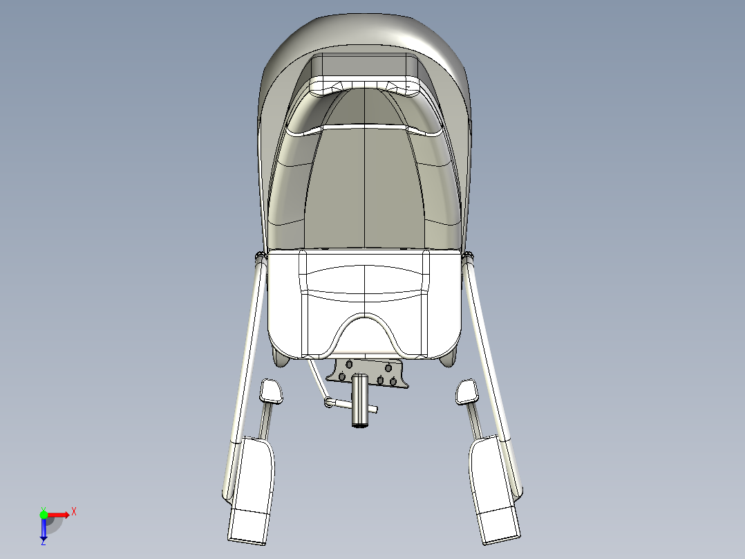 妇科检查椅俯视图