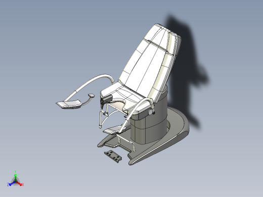 妇科检查椅正等轴测缩略图