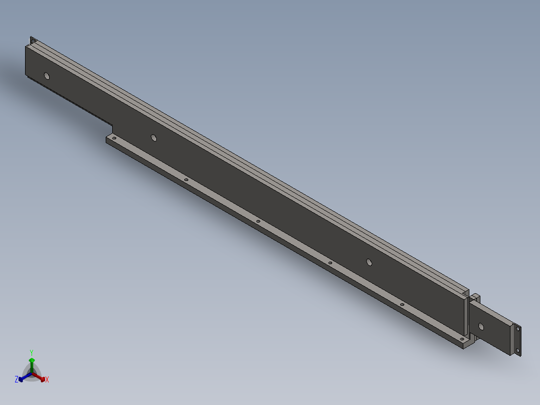 钣金件正等轴测图