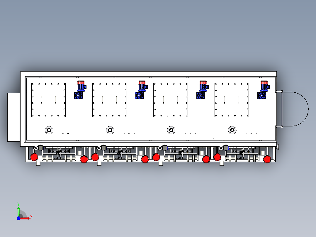 生活污水处理试剂机组前视图